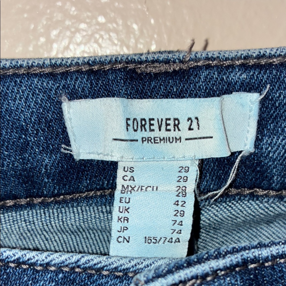 Forever 21 Dark Blue Rhinestone Bootcut - Picture 9 of 10